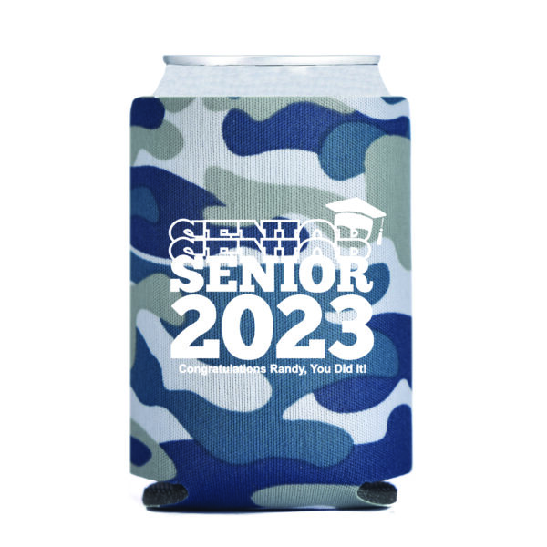 Foam Can Cooler CAMO DEEP BLUE