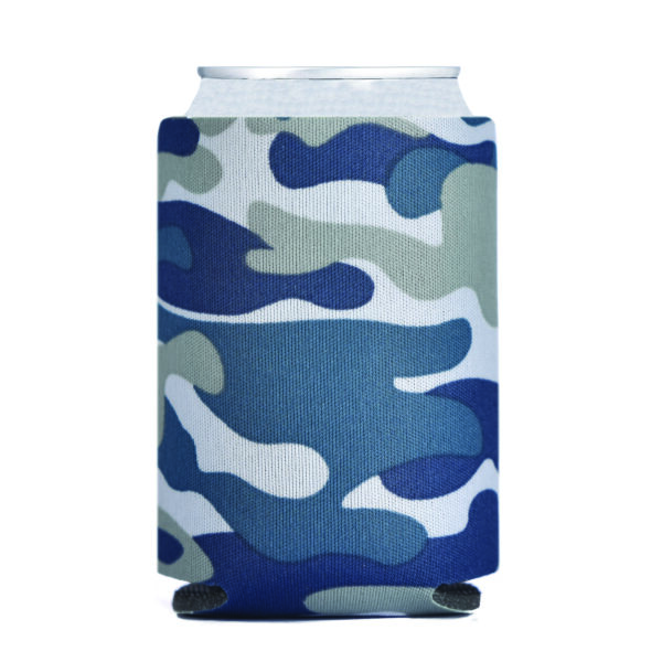 Foam Can Cooler CAMO DEEP BLUE