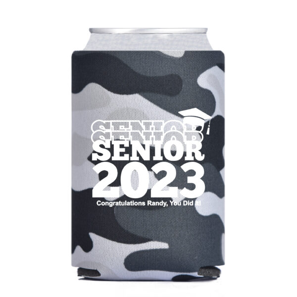 Foam Can Cooler CAMO GREY