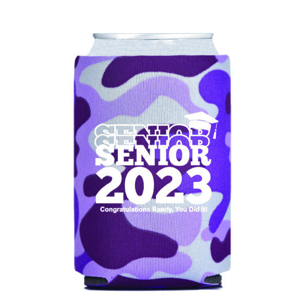 Foam Can Cooler CAMO PURPLE