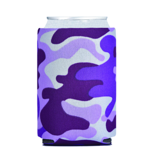 Foam Can Cooler CAMO PURPLE