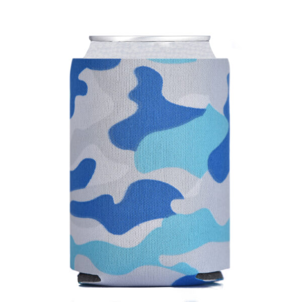 Foam Can Cooler CAMO SKY BLUE