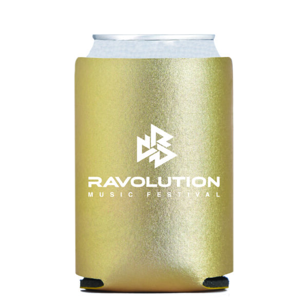 Foam Can Cooler METALLIC ANTIQUE GOLD