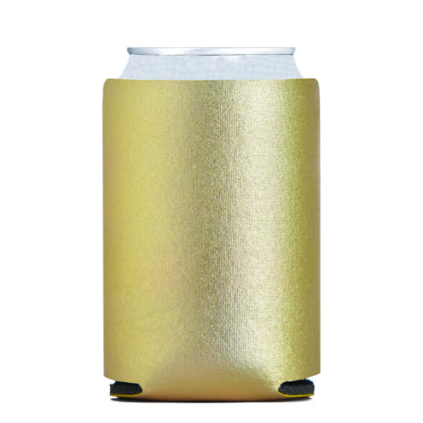 Foam Can Cooler METALLIC ANTIQUE GOLD