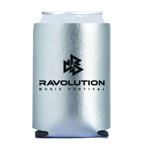 Foam Can Cooler METALLIC SILVER