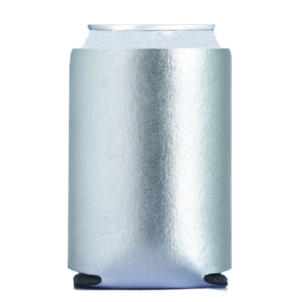 Foam Can Cooler METALLIC SILVER