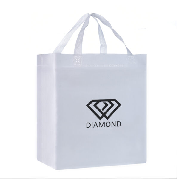 TB02 Shopper Tote Bags - WHITE