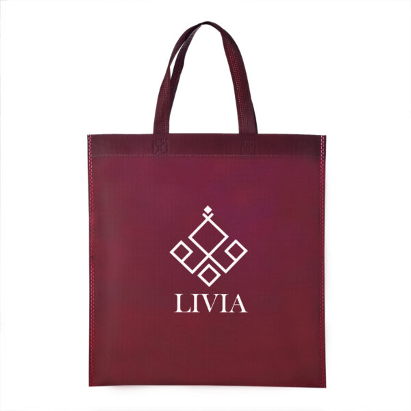 TB03 Popular Non Woven Tote Bags - BURGUNDY