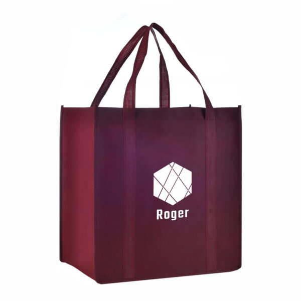 TB04 Small Grocery Tote Bags - BURGUNDY