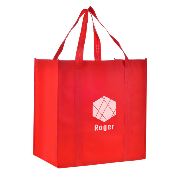 TB04 Small Grocery Tote Bags - RED