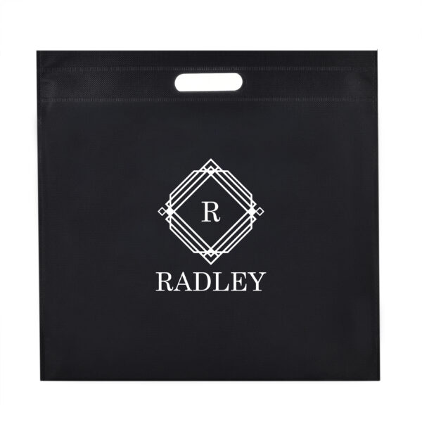 TB06 Large Exhibition Die Cut Handle Tote Bags - BLACK