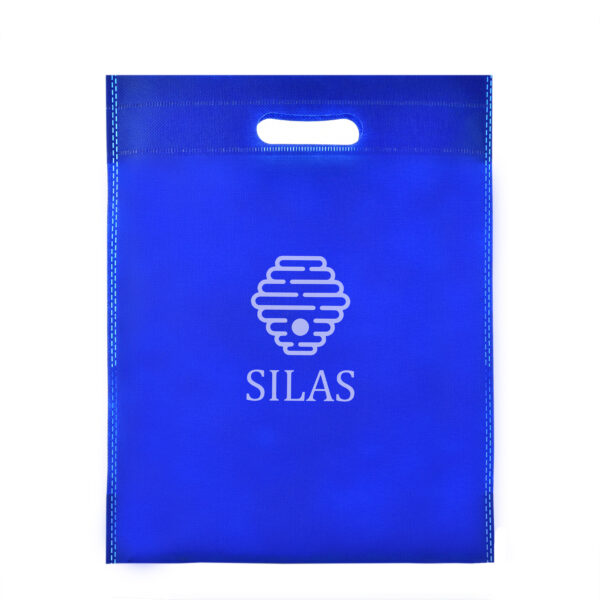 TB07 Medium Exhibition Die Cut Handle Tote Bags - ROYAL BLUE