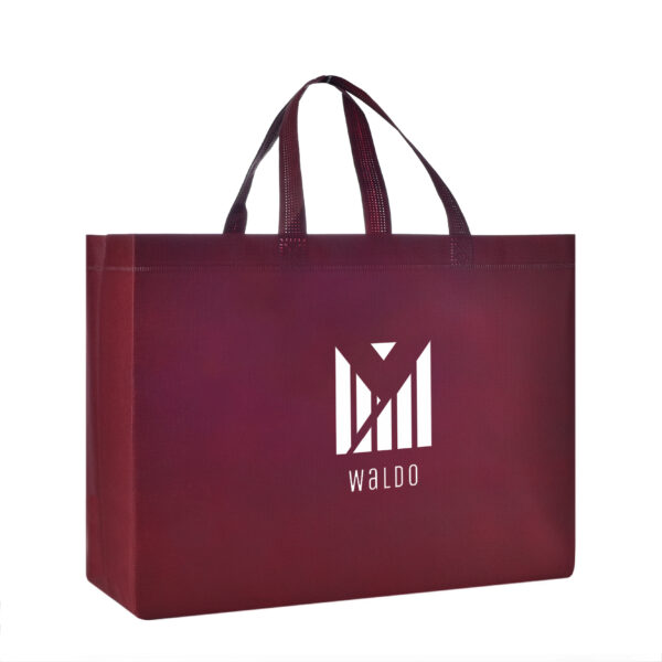 TB09 Medium Grocery Tote Bags - BURGUNDY