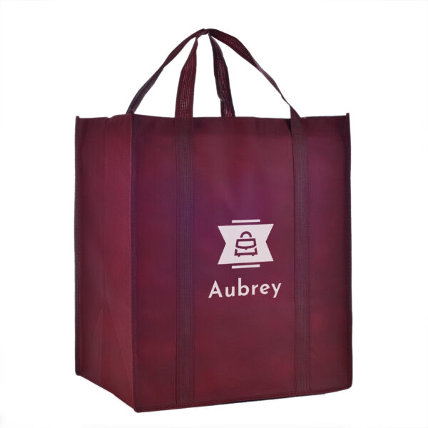 TB11 Reusable Grocery Tote Bags - BURGUNDY