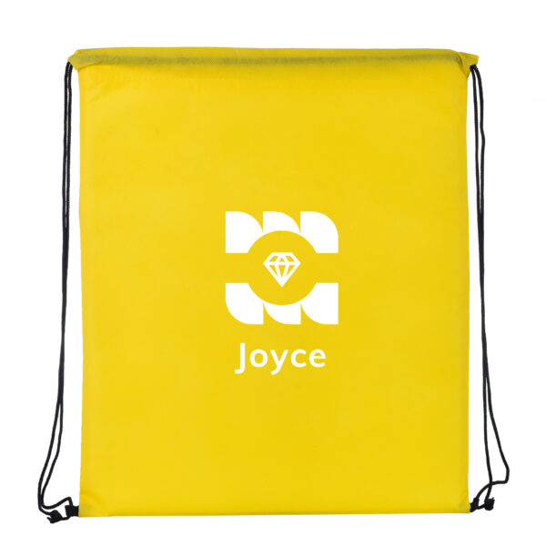 TB12 Drawstring Non Woven Tote Bags - YELLOW