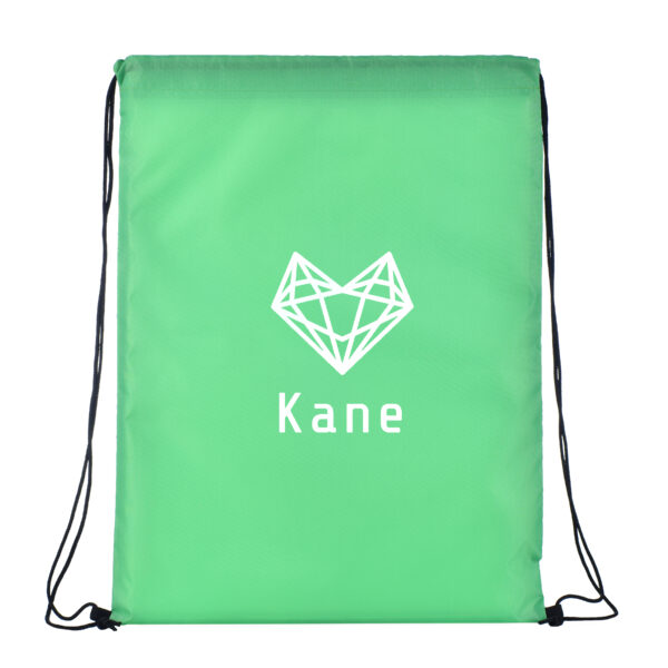 TB13 Drawstring Nylon Tote Bags - GREEN