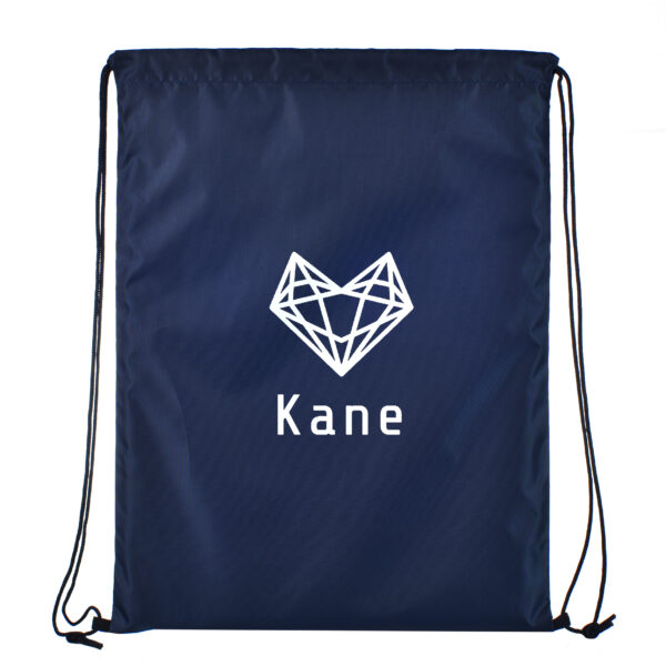 TB13 Drawstring Nylon Tote Bags - NAVY BLUE