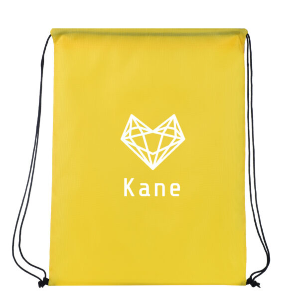 TB13 Drawstring Nylon Tote Bags - YELLOW